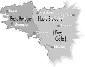Carte du pays gallo